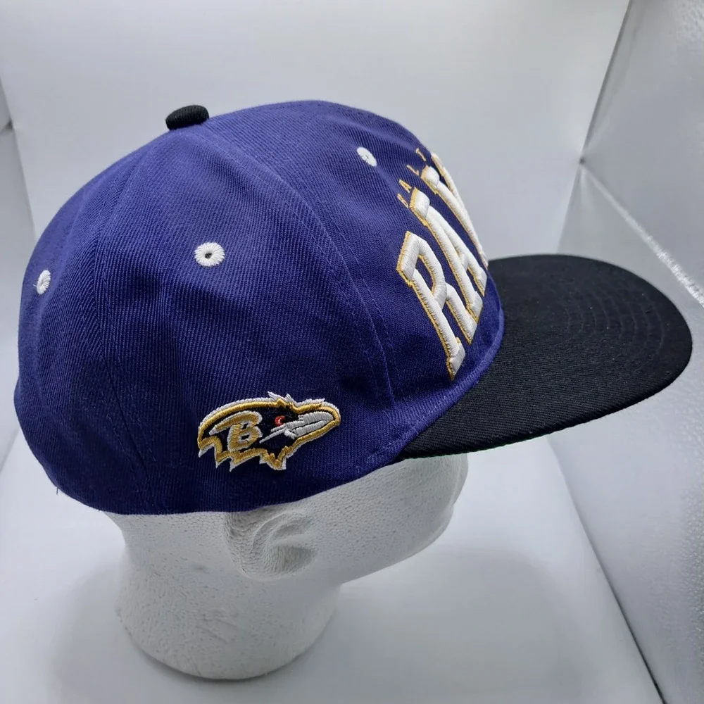 Team Apparel Baltimore Ravens Hat Cap Men Snapback Black Purple NFL Football New